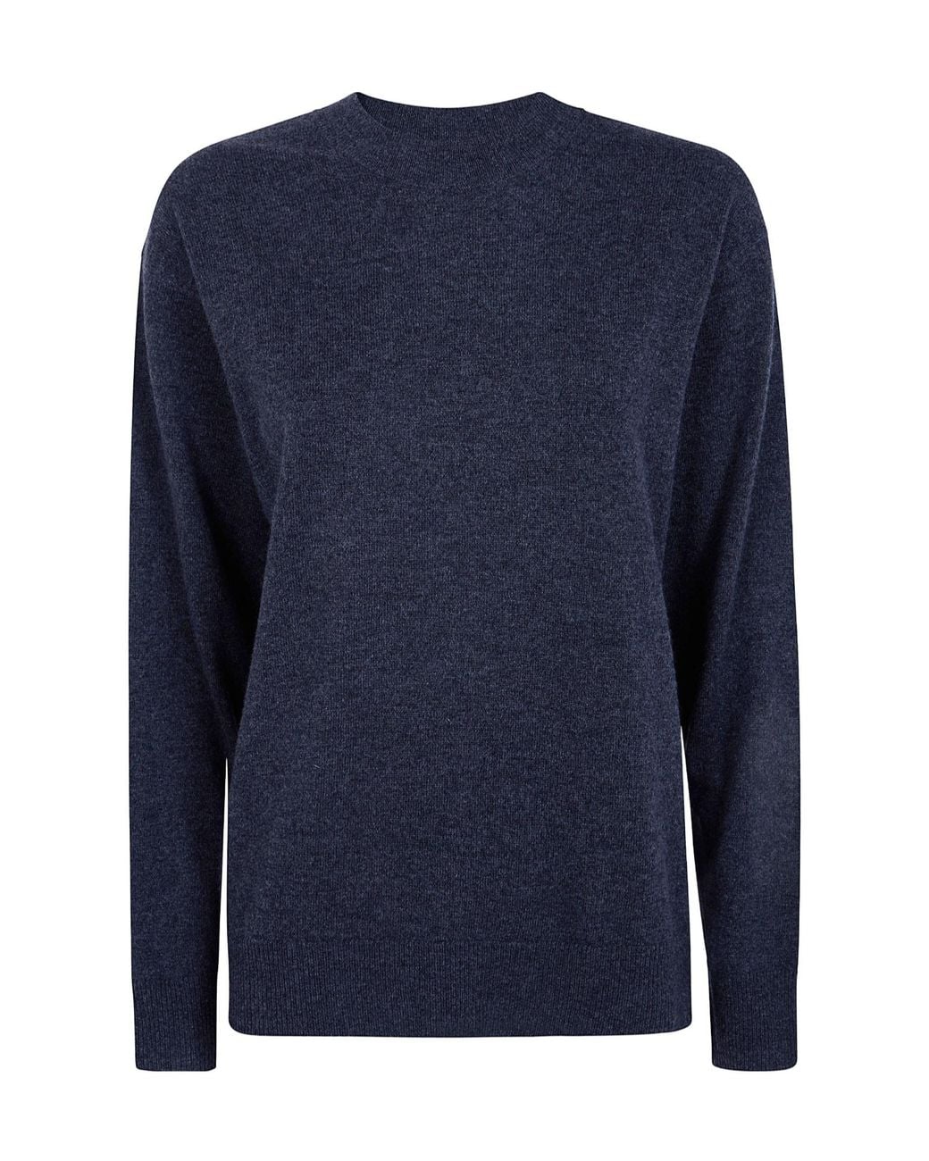 P.A.R.O.S.H. Blue Cashmere Round Neck Sweater