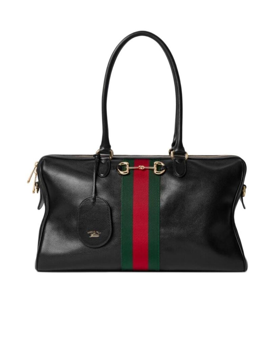 Gucci Black Borsetto Large Boston Bag
