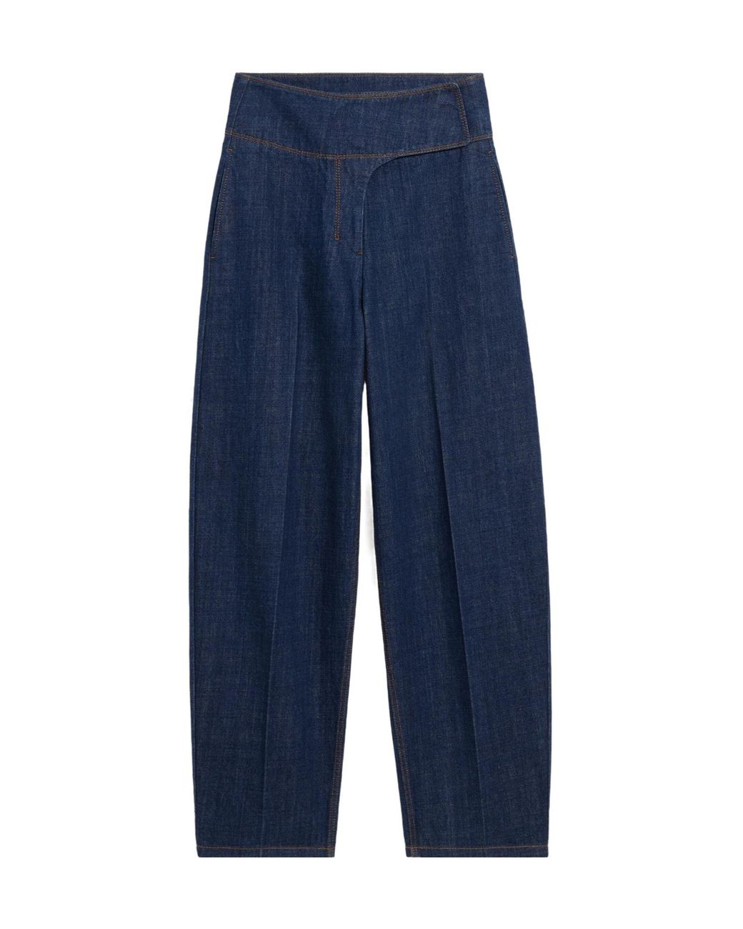 AMI Blue Ami Wrapped Belted Ballon Fit Jeans