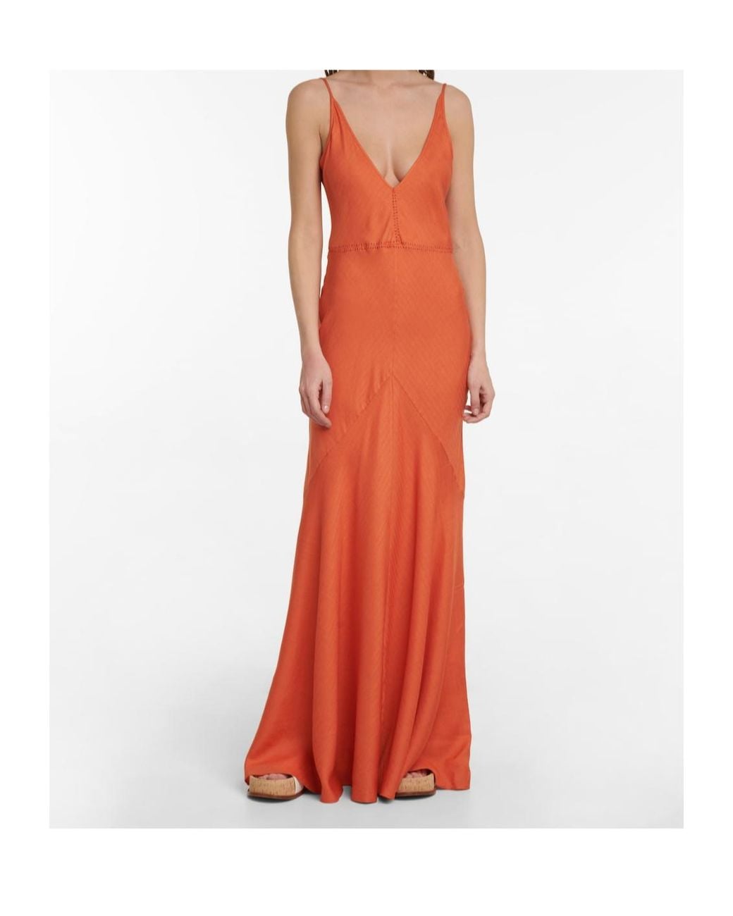 Gabriela Hearst Red Suspender Dress