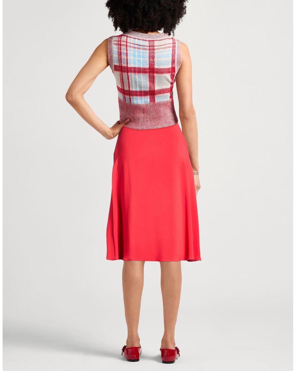 Marni Red Midi Skirt