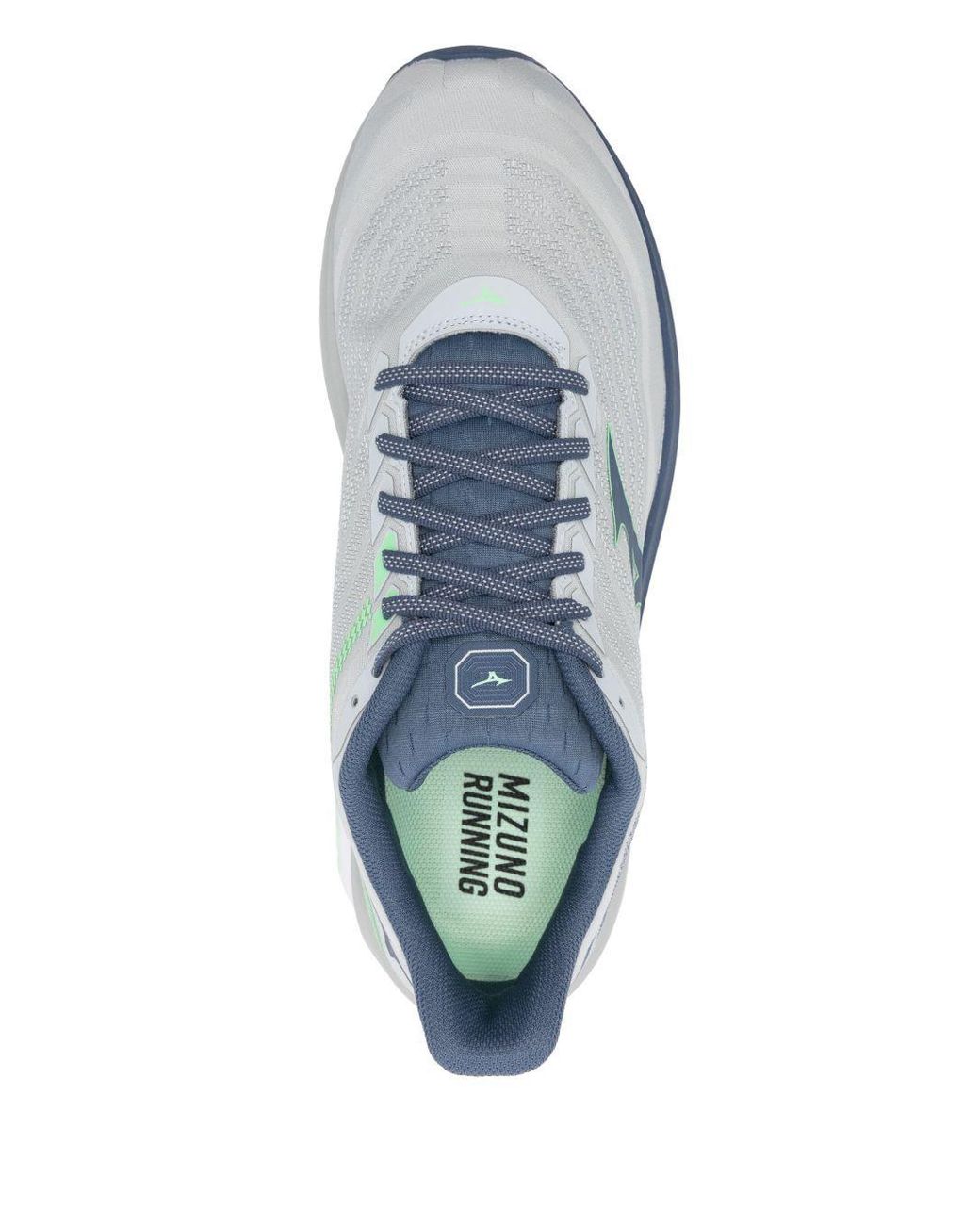 Mizuno Blue Round Toe Sneakers for men