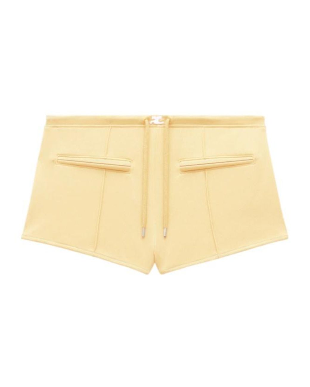 Courreges Natural Drawstring Shorts