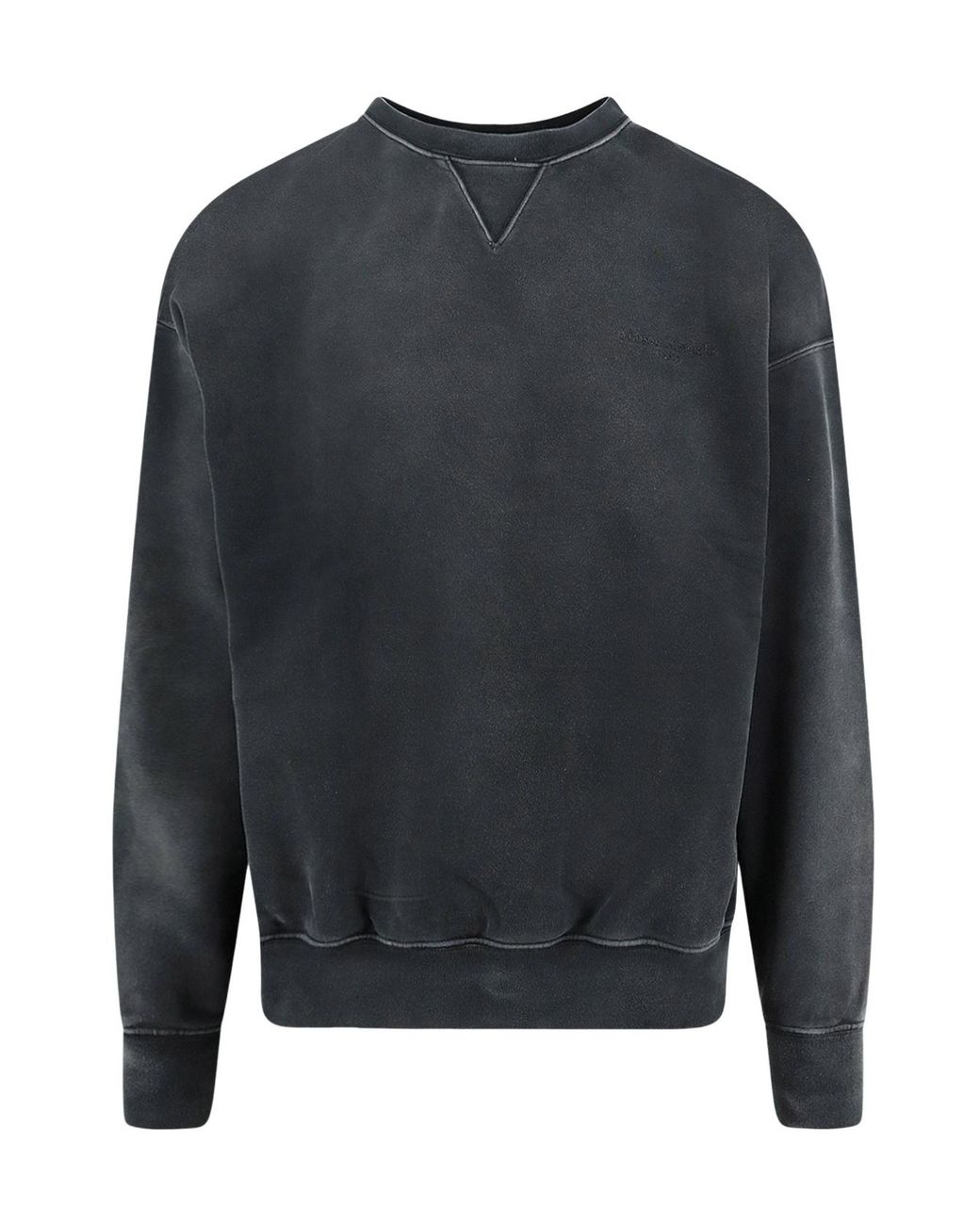 Maison Margiela Gray Long-Sleeved Crewneck Sweatshirt for men