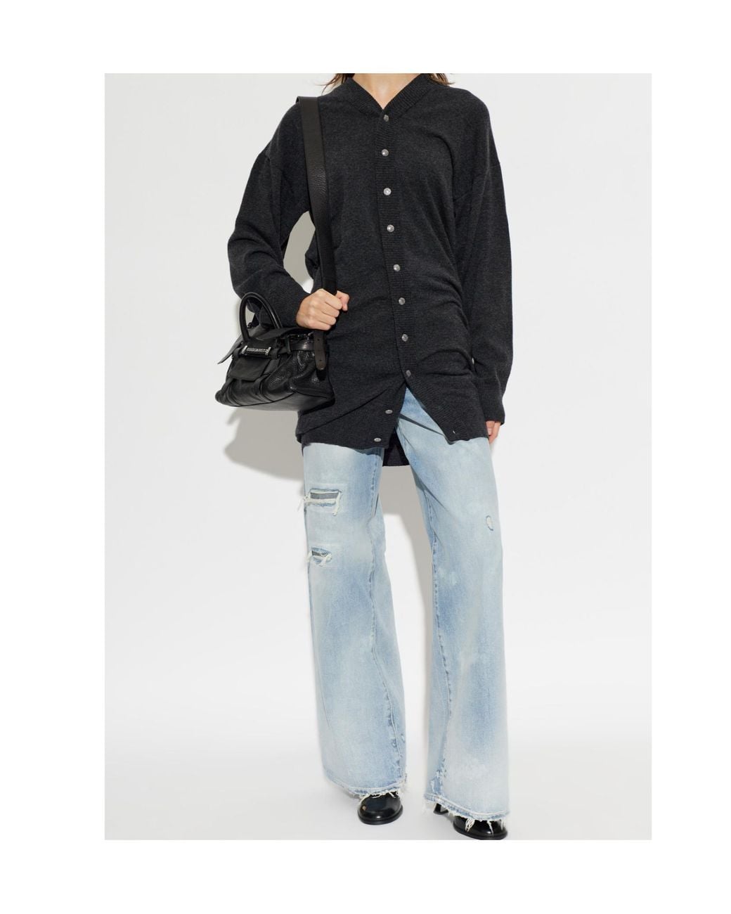 DSquared² Blue Distressed Baggy Jeans
