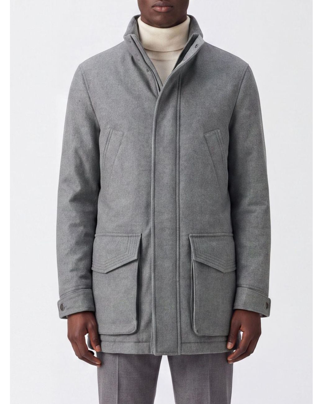 Brunello Cucinelli Gray Cashmere Jacket for men