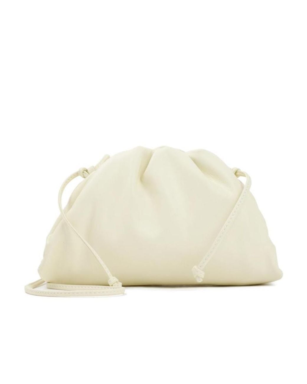 Bottega Veneta White Mini Clutch Bag