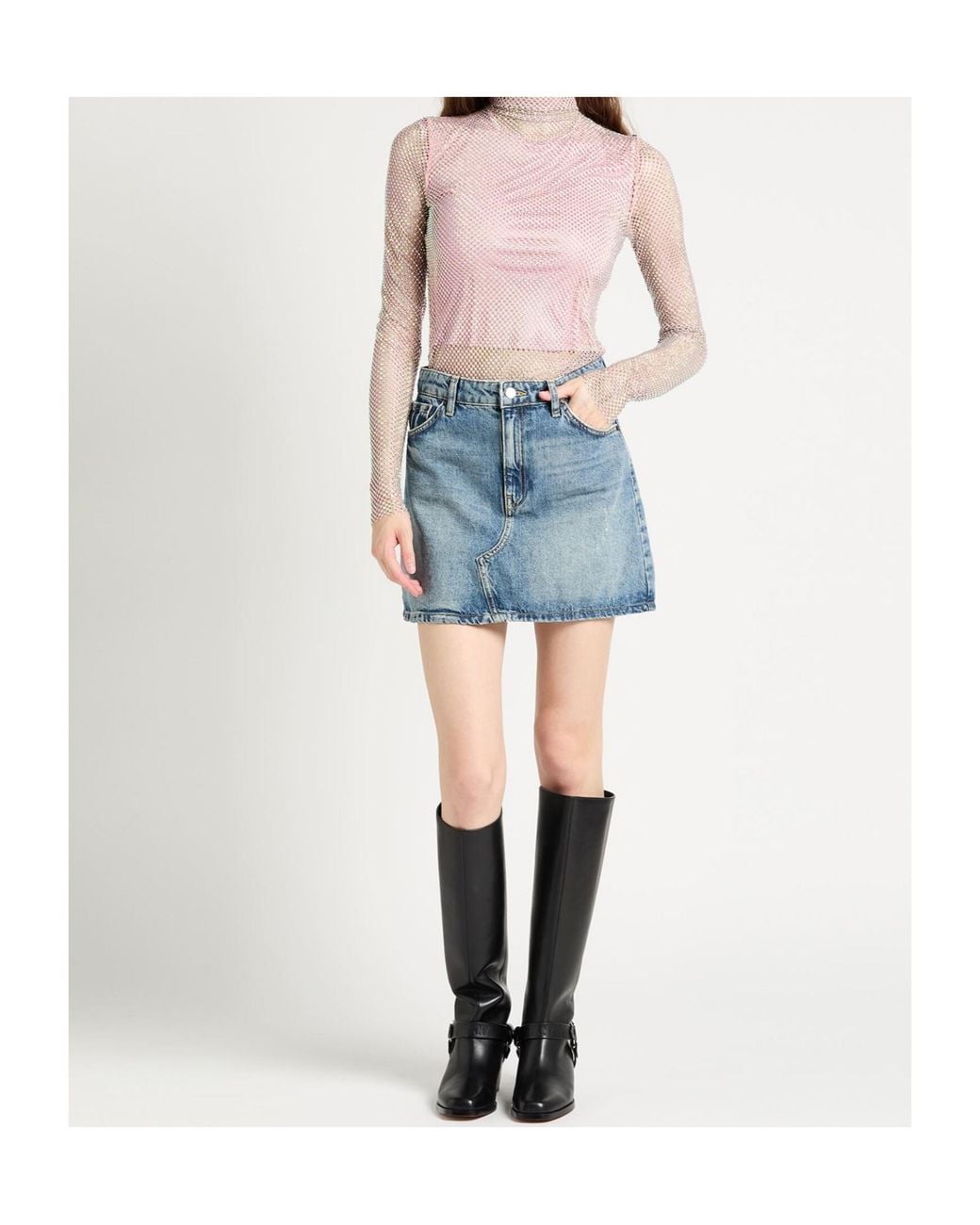 Sportmax Pink Crystal-Embellished Top