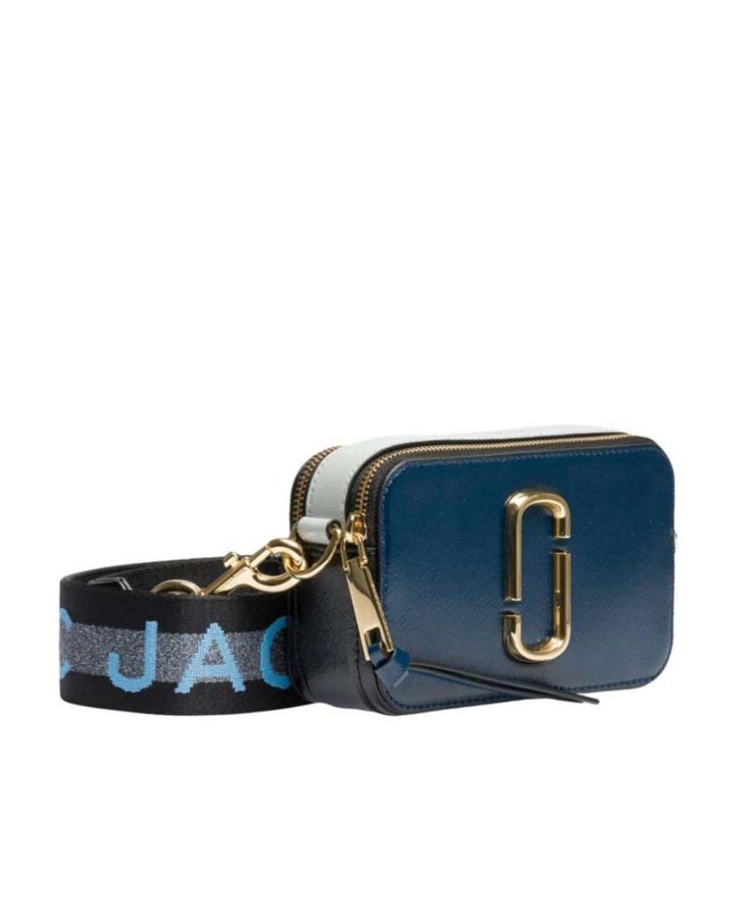 Marc Jacobs Blue The Logo Strap Snapshot Crossbody Bag