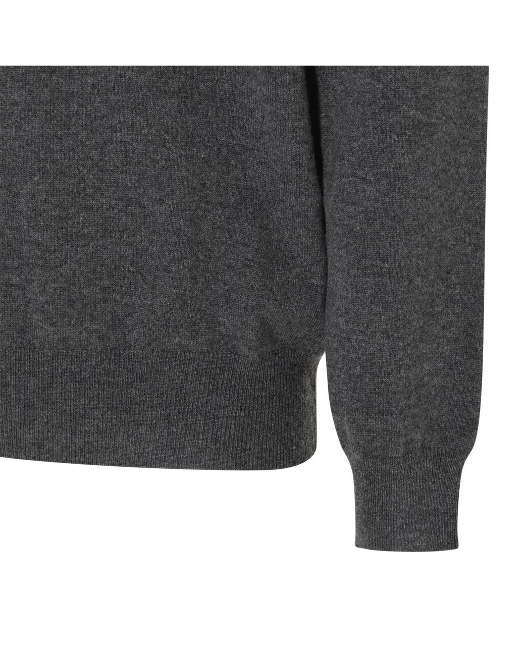 Loro Piana Gray Classic Crewneck Jumper for men