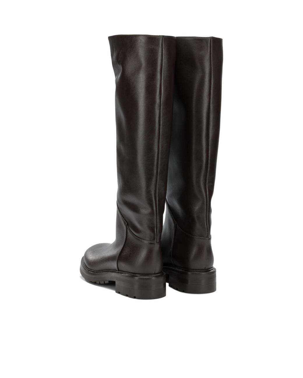 Strategia Black Round-Toe Tall Boots