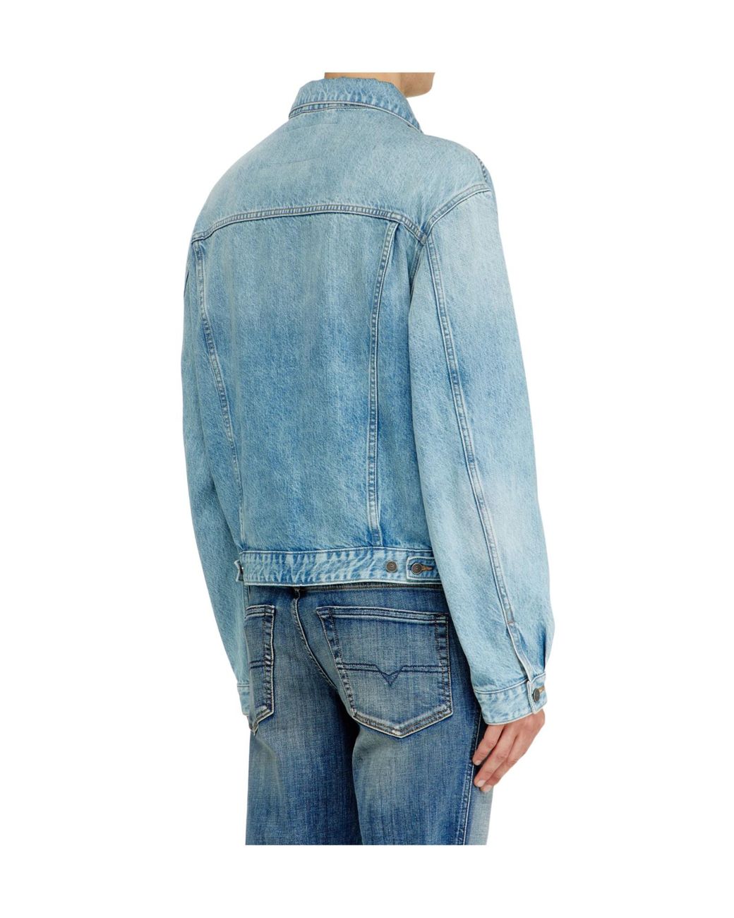 DIESEL Blue D Ranger Relaxed Denim Jacket for men