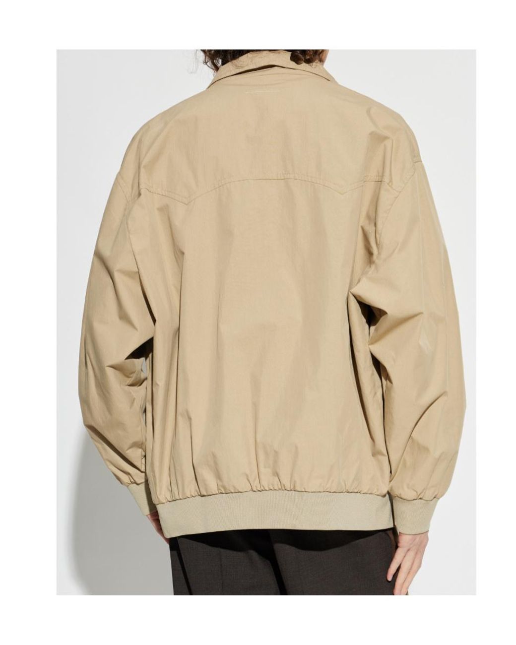 MM6 by Maison Margiela Natural High Neck Zipped Jacket for men