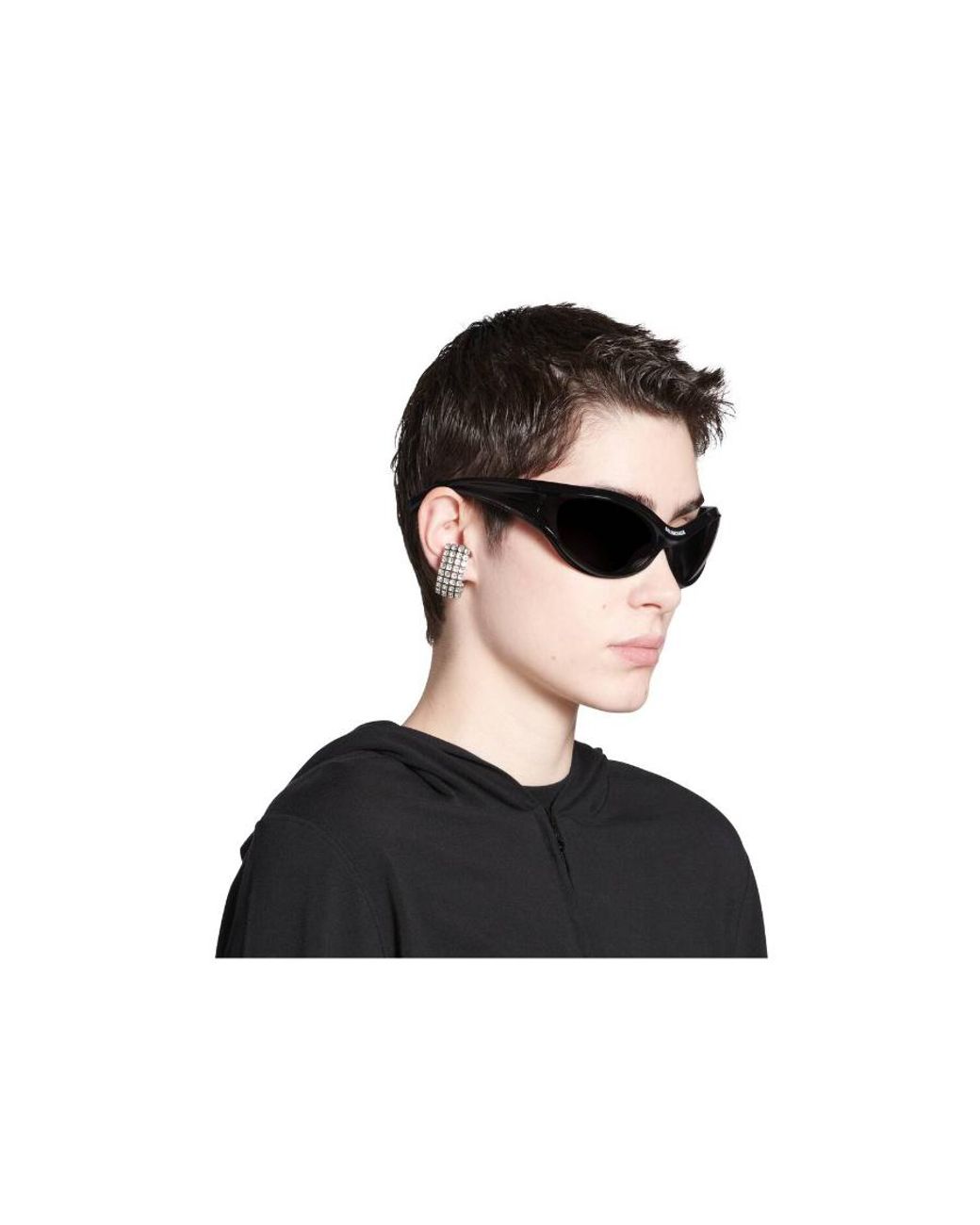 Balenciaga White Glam Ear Cuffs