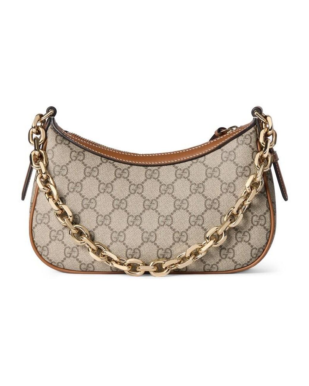 Gucci Gray Gg Emblem Small Shoulder Bag