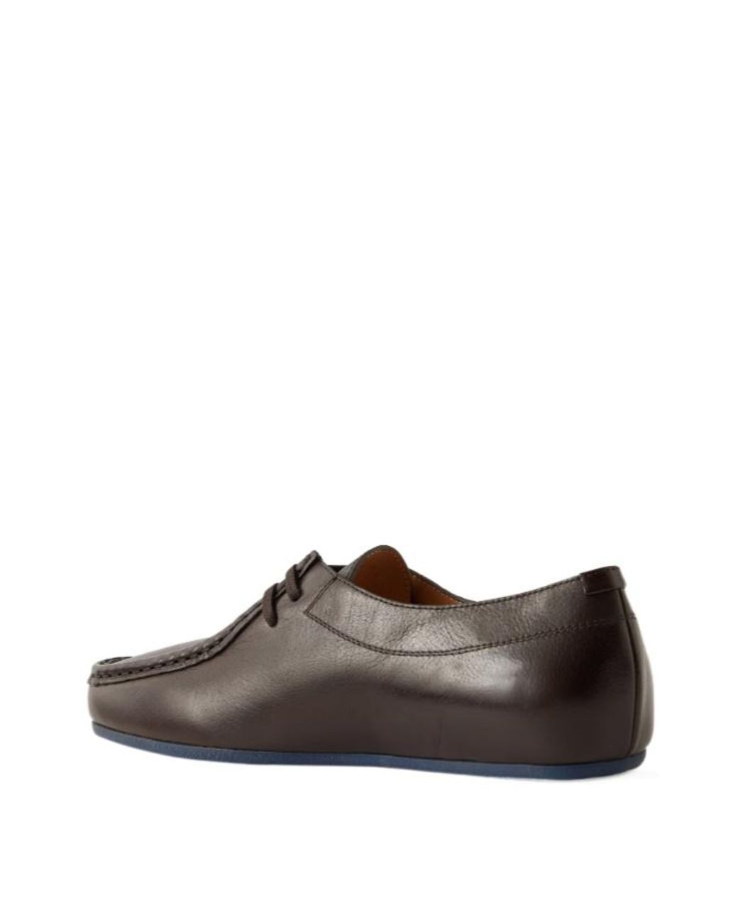 Jil Sander Brown Square-Toe Lace-Up Shoes