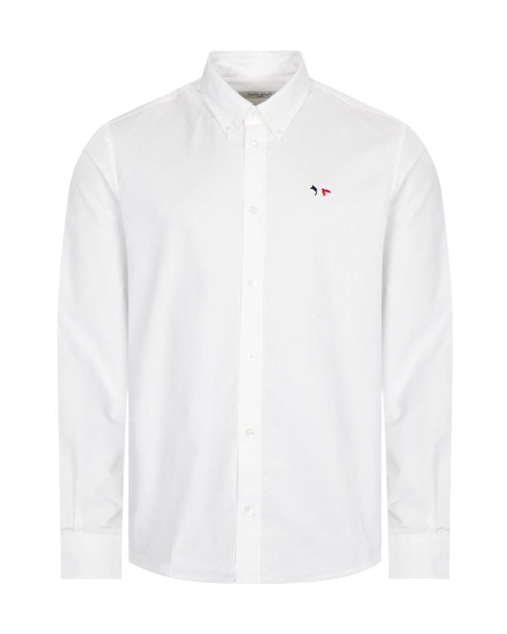 Maison Kitsuné White Long-Sleeved Shirt for men