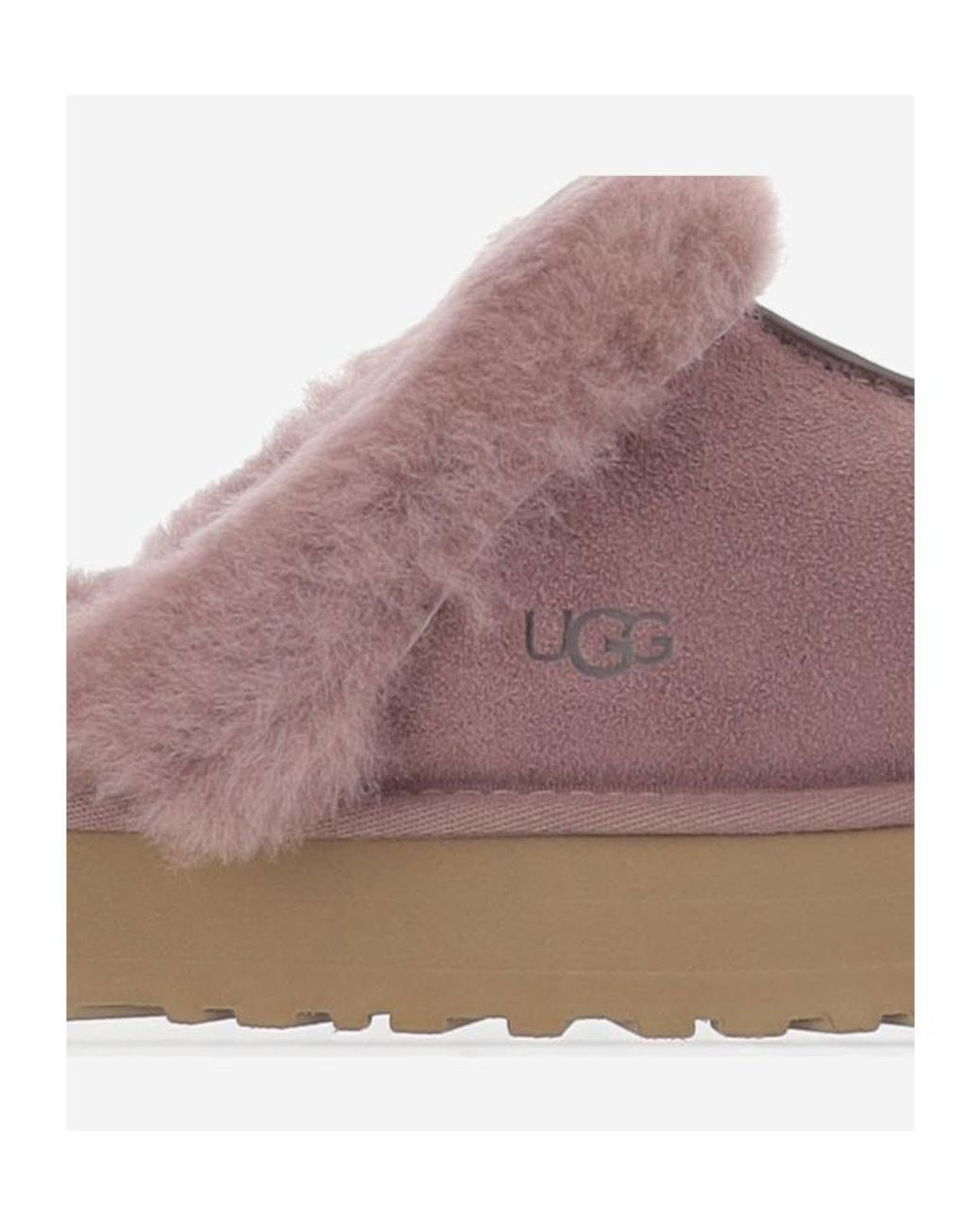 Ugg Brown Logo Embossed Slippers