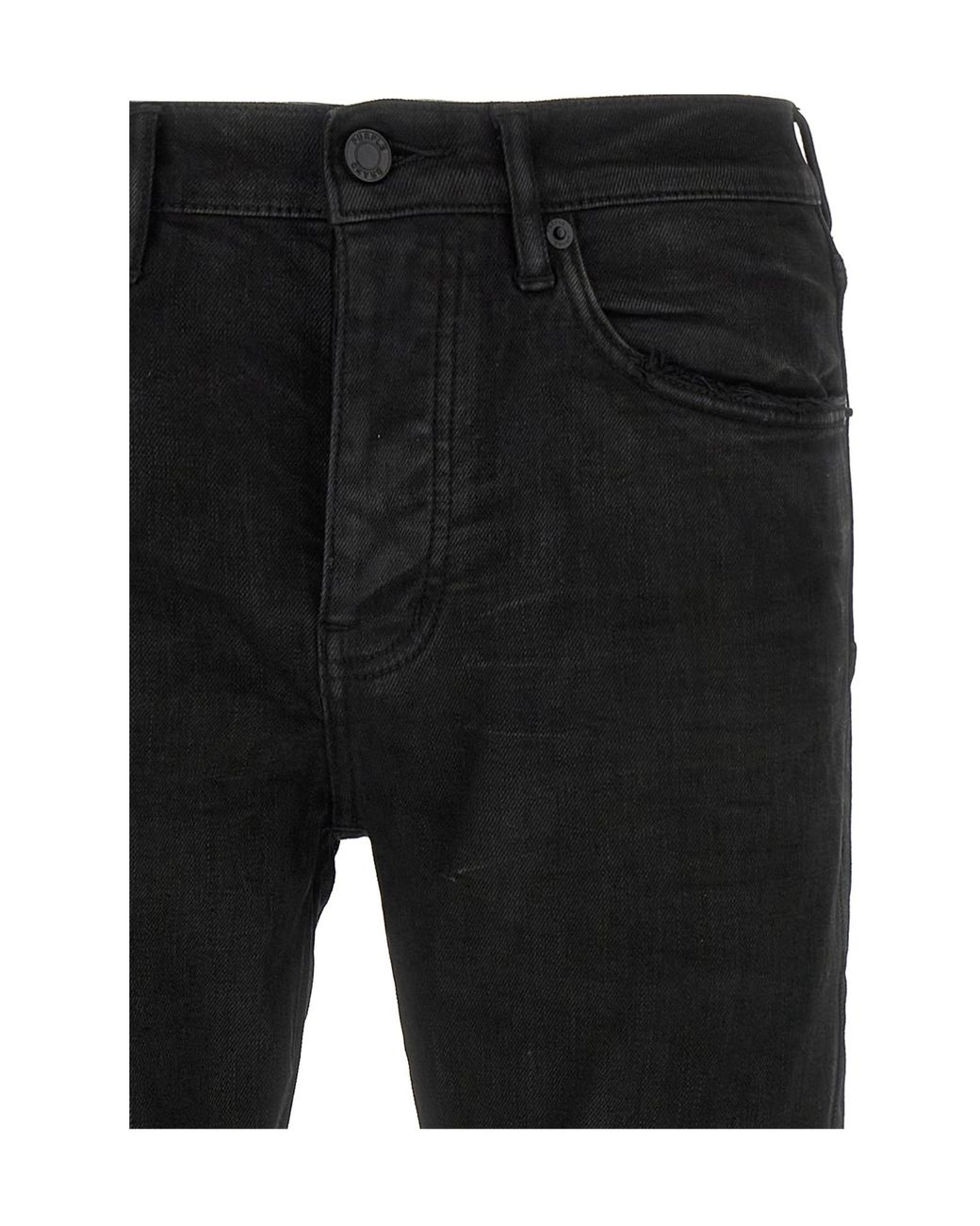 Purple Brand Black Belt Loop Jeans for men