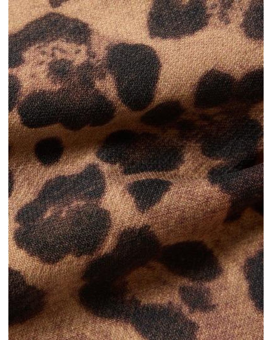 Valentino Brown Leopard Print Short Vest