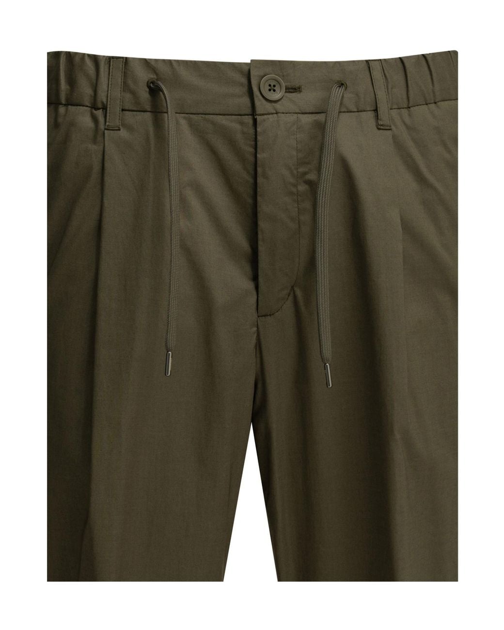 Herno Green Light Stretch Trousers for men