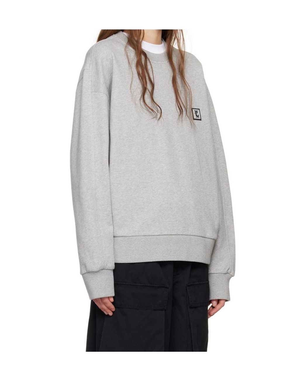 Wooyoungmi Gray Long-Sleeved Pullover