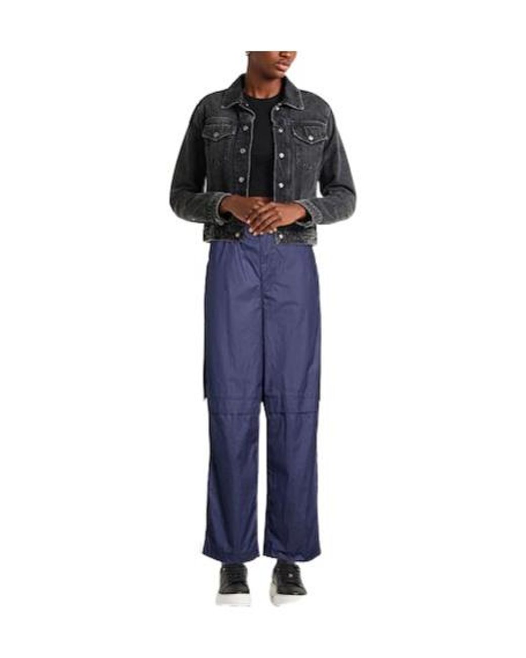 Rag & Bone Blue Solid Casual Trousers