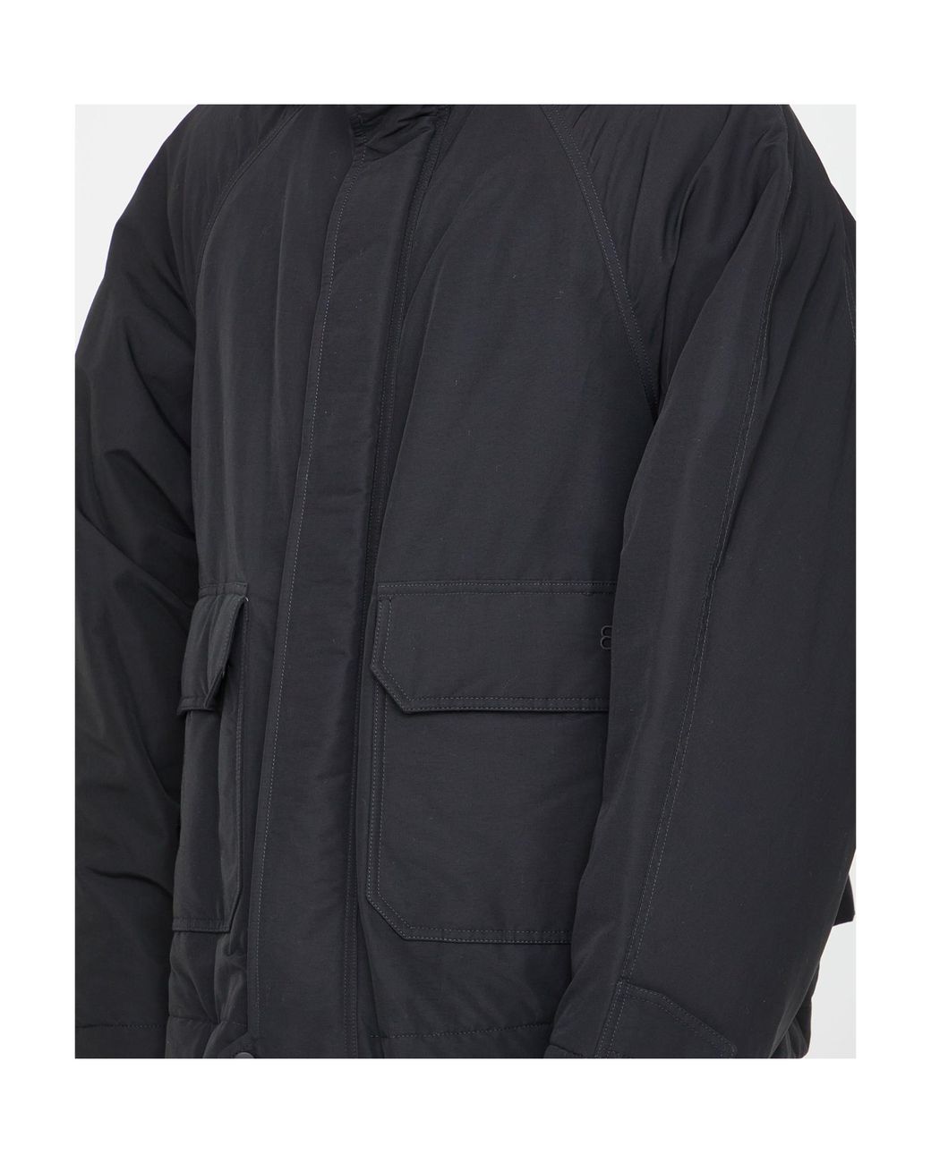 Balenciaga Black Bb Icon Kick Parka for men