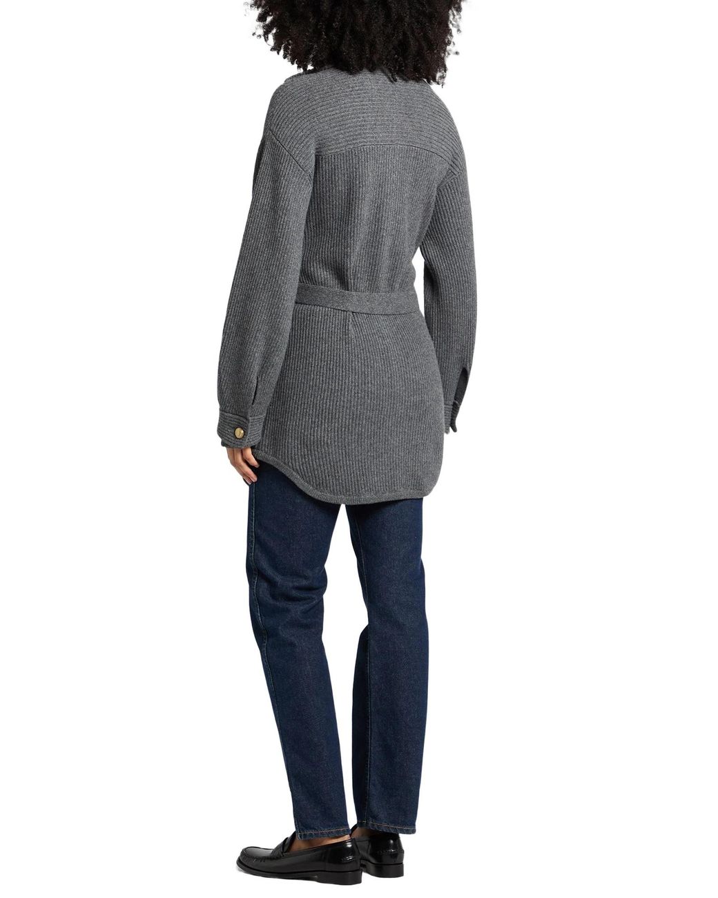 Brunello Cucinelli Gray Mediumweight Knit Jacket