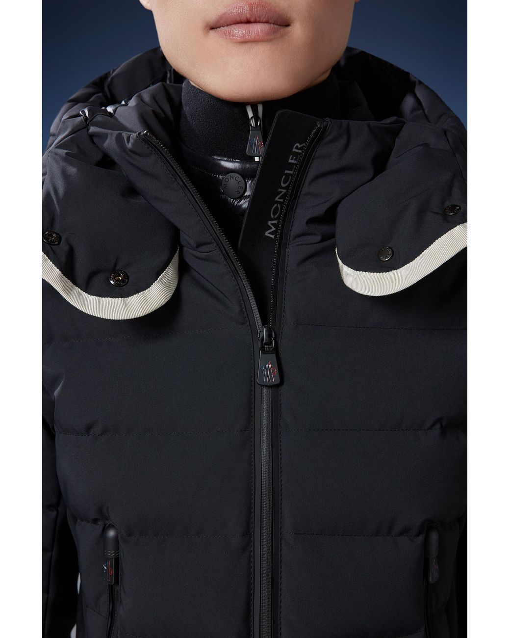 Moncler Black Lamoura Short Down Jacket