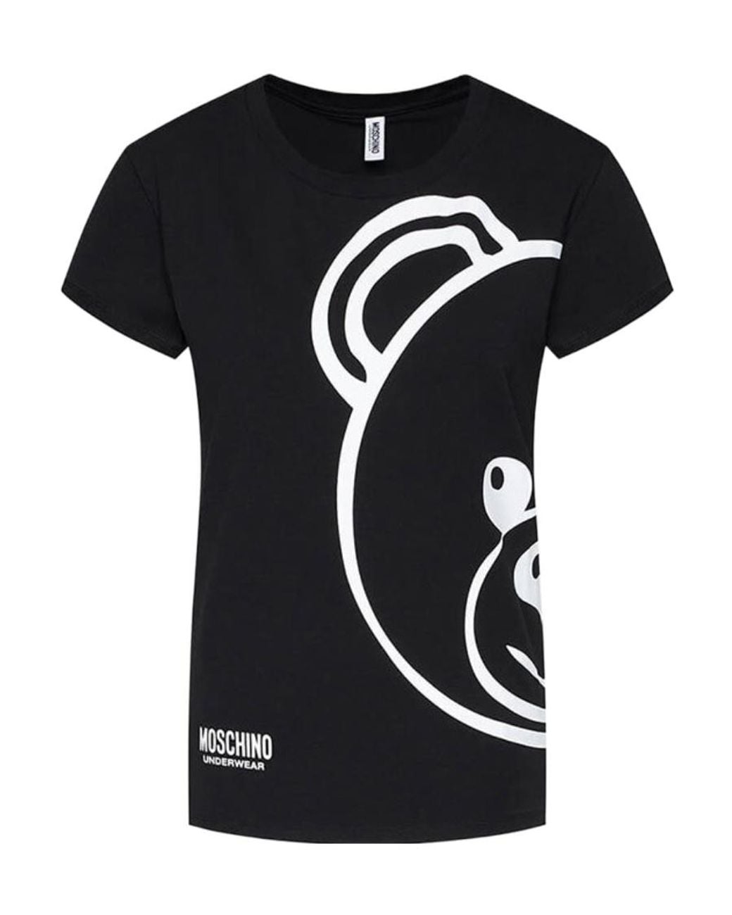 Moschino Gray Logo Short-Sleeve T-Shirt