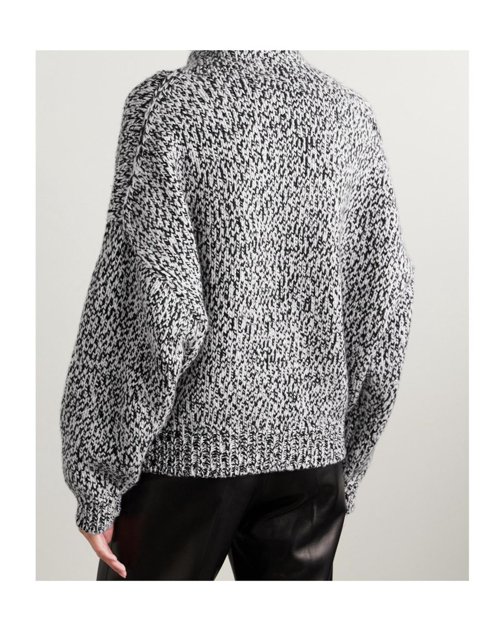 Khaite Gray Leon Cashmere Turtleneck Sweater