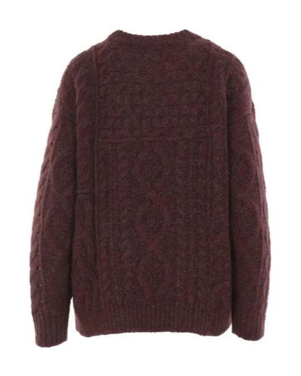 Isabel Marant Brown Isabel Marant Étoile Crewneck Ribbed Jumper
