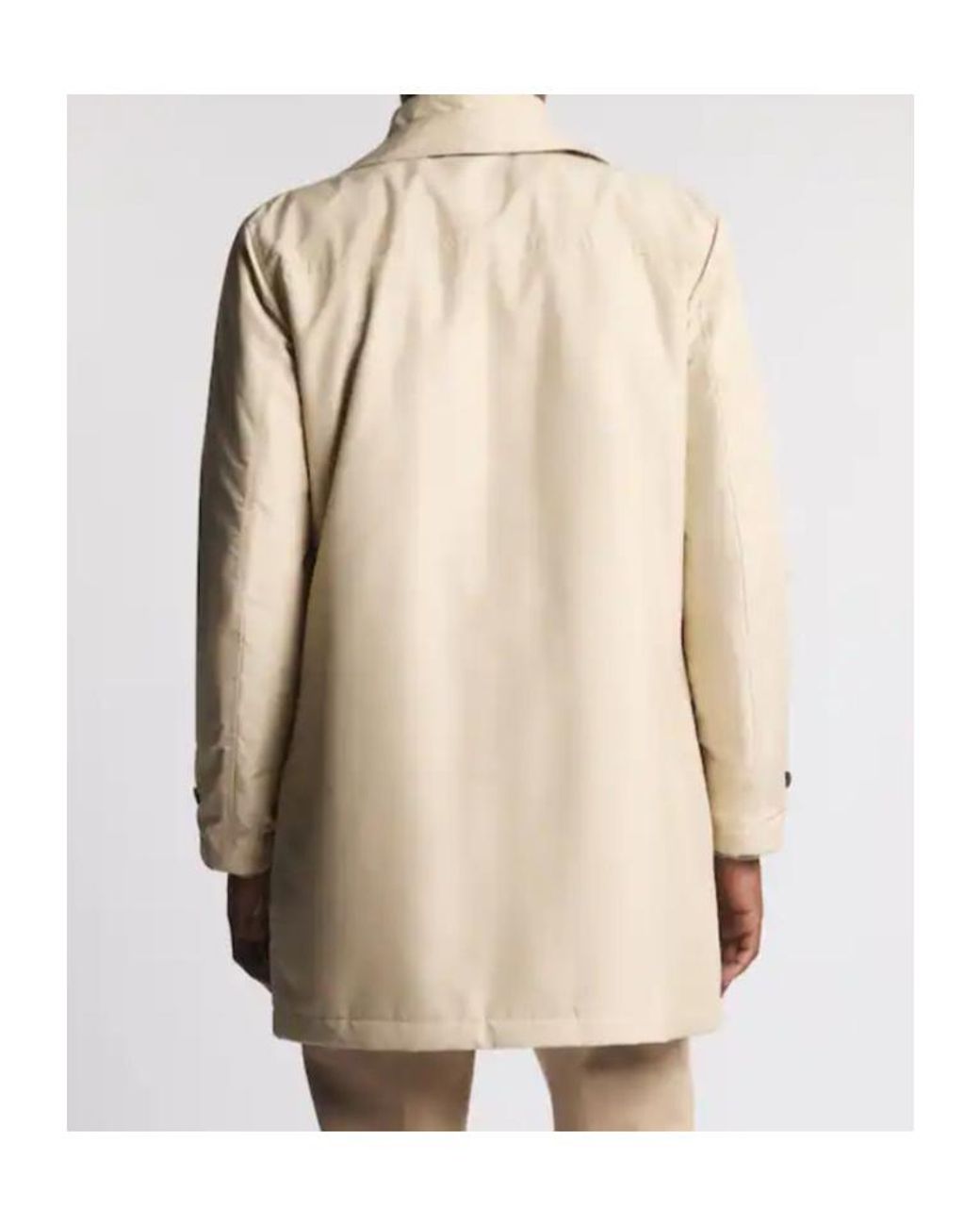 Fay Natural Technical Poplin Raincoat for men