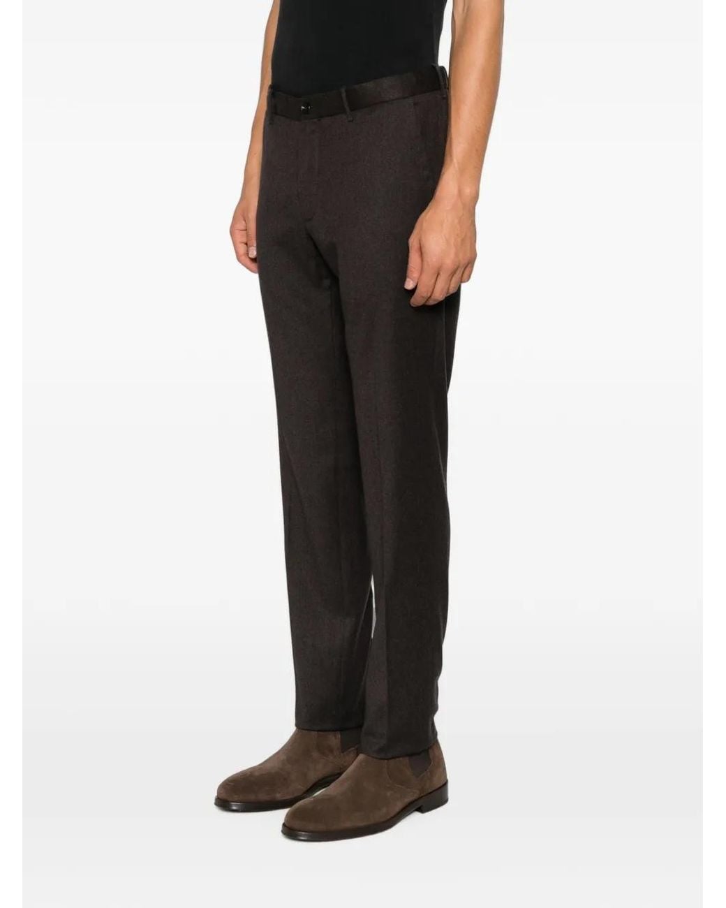 Incotex Gray Elasticated-Waistband Trousers for men