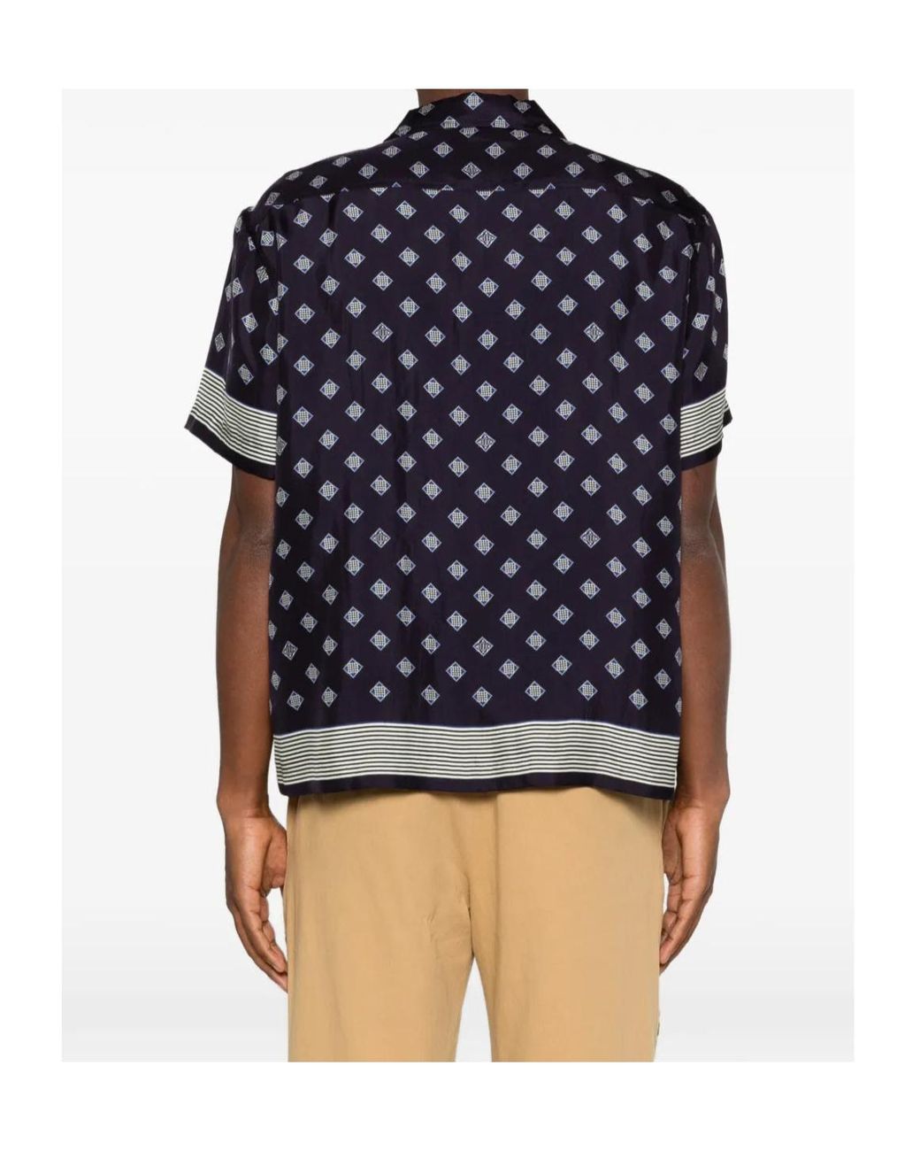 Bode Blue Printed Shirt for men