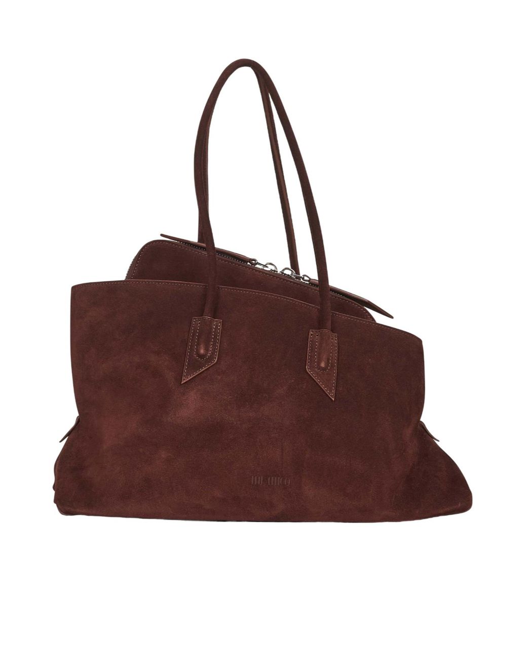 The Attico Brown Double-Handled Handbag