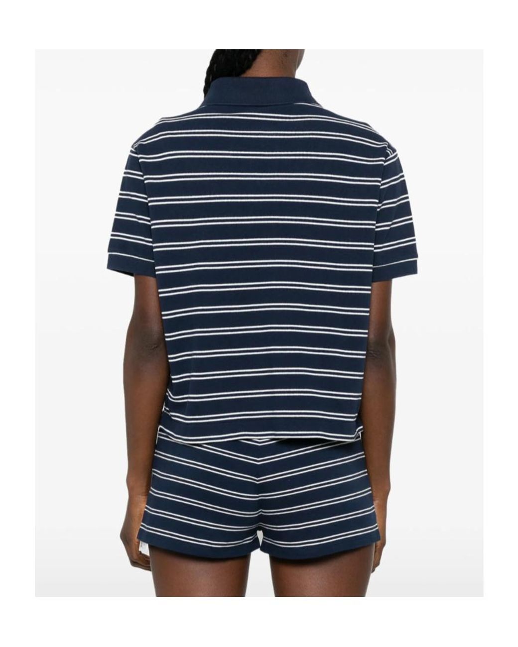 Sporty & Rich Blue Short-Sleeved Polo Shirt
