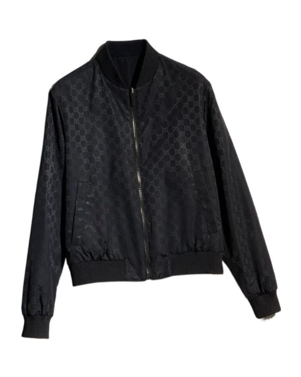 Gucci Black Gg Reversible Blouson Jacket for men