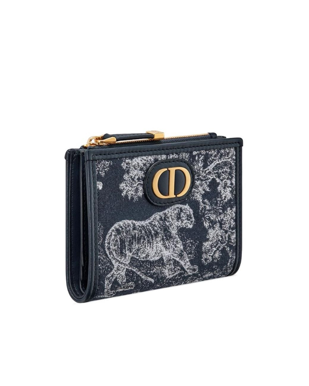 Dior Blue 30 Montaigne Dahlia Wallet
