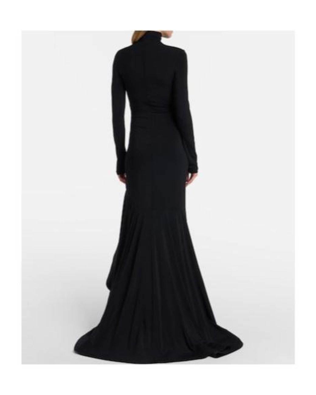 Stella McCartney Black Crêpe Jersey Gown