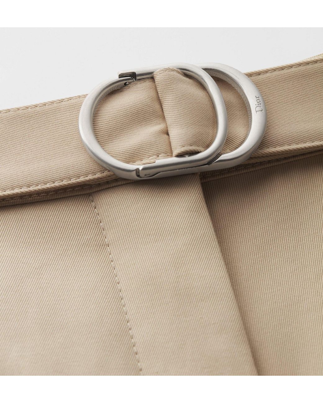 Dior Natural Belted Flared Pants