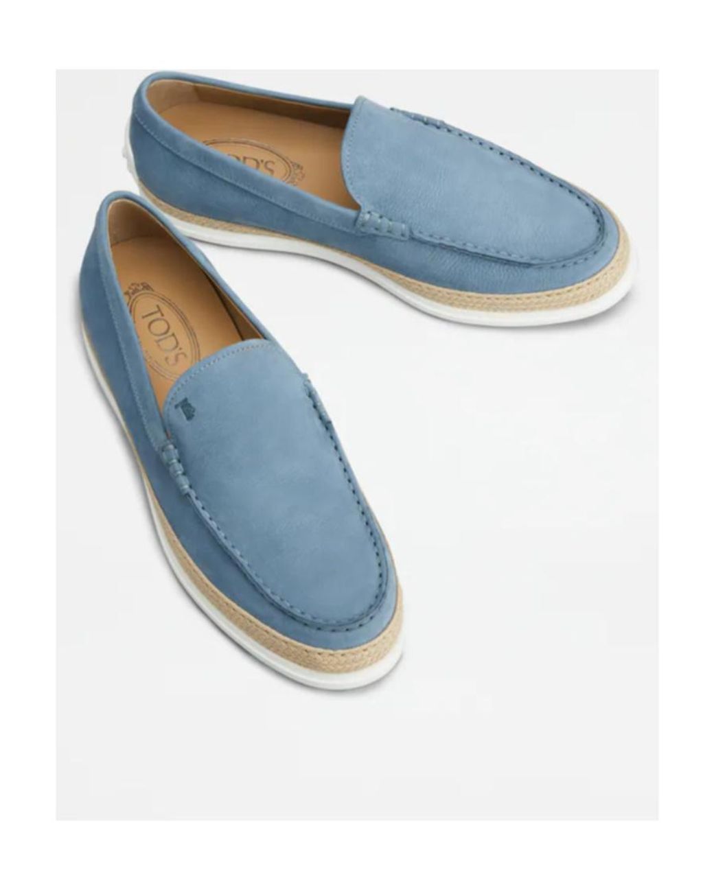 Tod's Blue Nuova Pantofola Slip-On Loafers for men