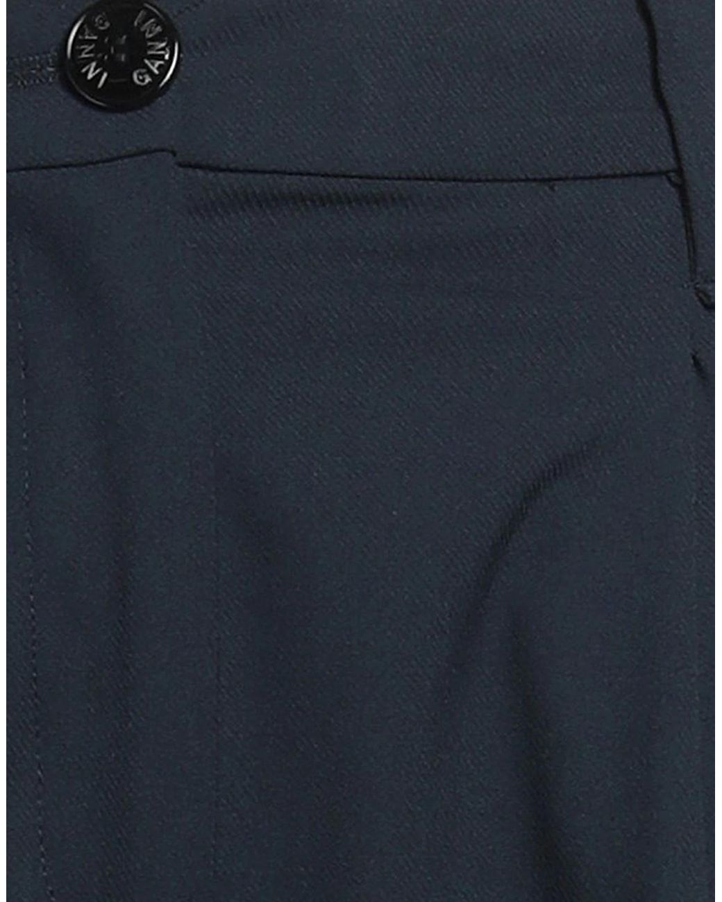 Ganni Blue High-Waisted Cargo Shorts