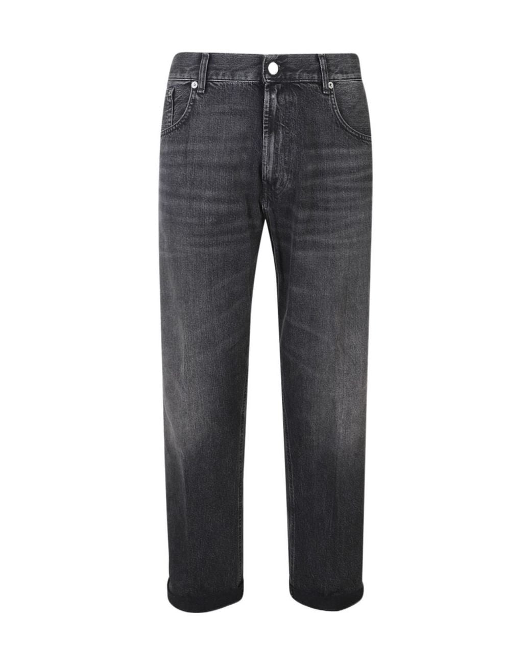 Dondup Gray Ervin Five-Pocket Jeans for men