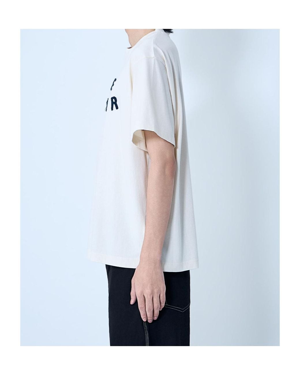 STORY mfg. Blue Logo-Embroidered Crewneck T-Shirt for men