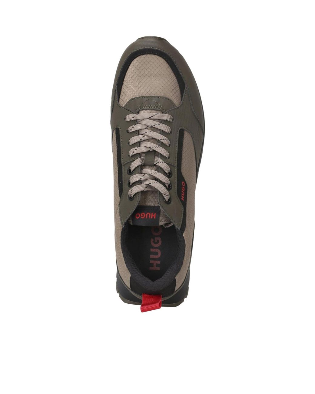 Boss Brown Color Block Trainers for men