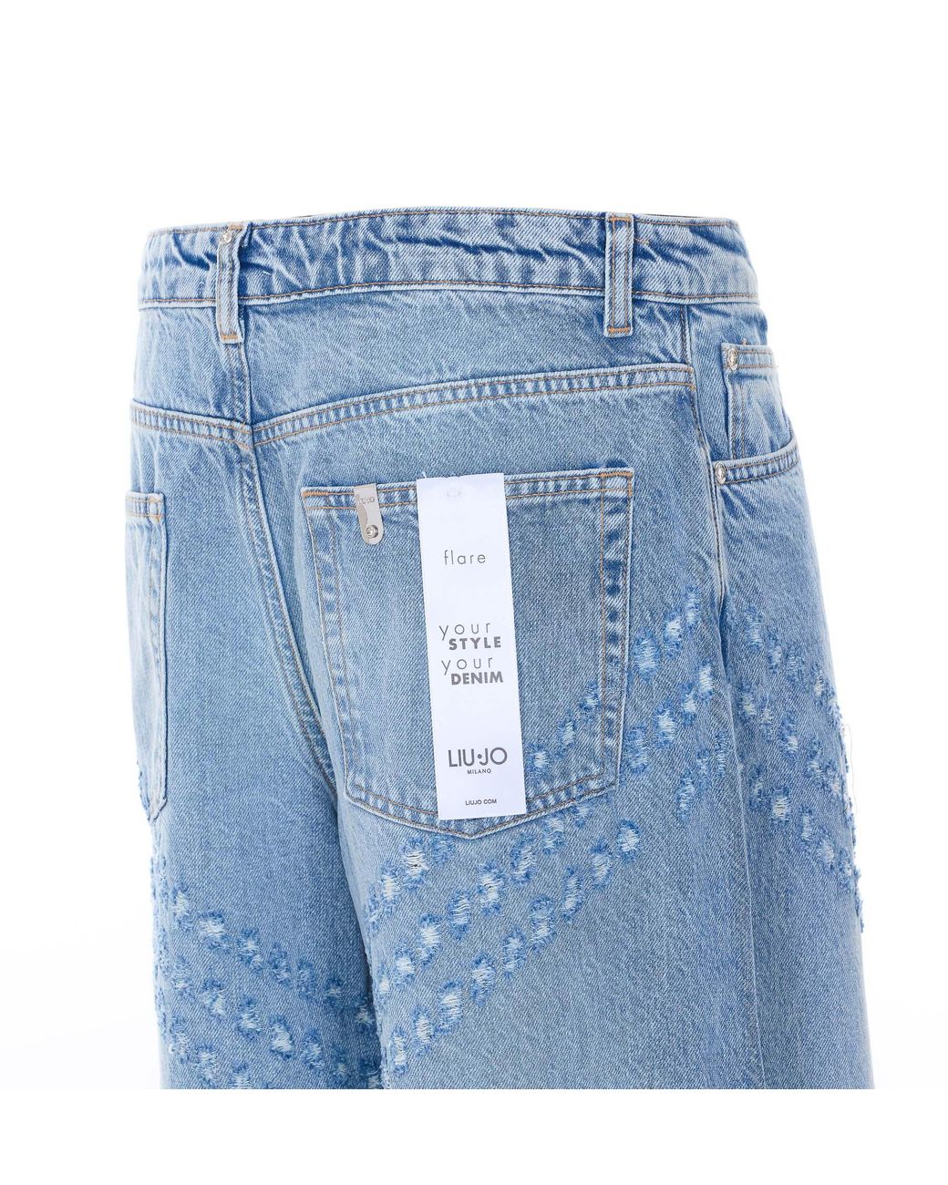 Liu Jo Blue Flare Embellished Jeans