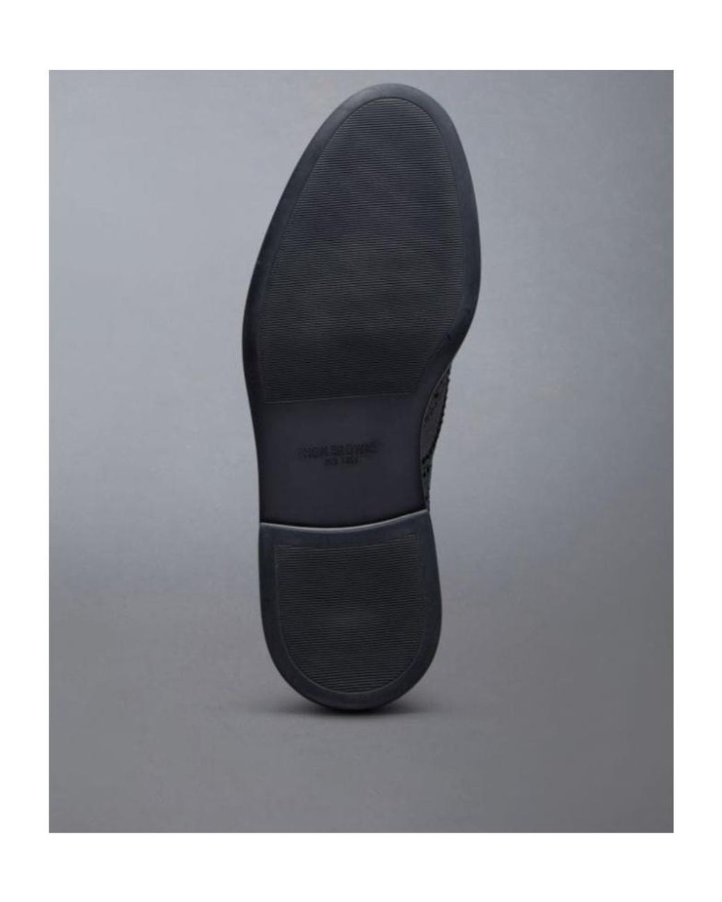 Thom Browne Black Brogue Lace-Up Boots