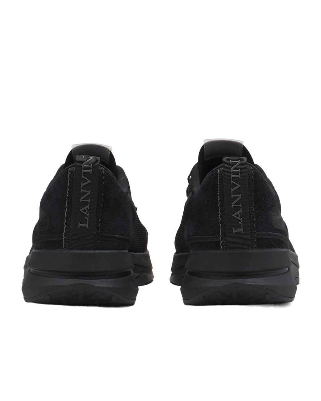 Lanvin Black L-I Mesh Sneakers for men
